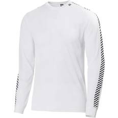 Blu Maglie Termiche Helly Hansen Dry Stripe Crew Base Layer Men - White