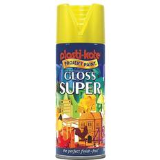 Plasti-Kote Spray Paints Plasti-Kote Gloss Super Spray Yellow 400ml