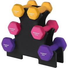 Hex Dumbbells Set with Stand