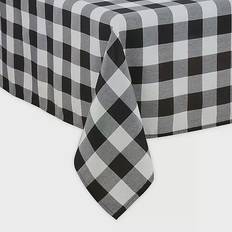 Saro Lifestyle Buffalo Tablecloth Black