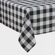 Saro Lifestyle Buffalo Tablecloth Black (228.6x177.8)