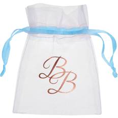 Baby Shower Gaveindpakninger & Gaveposer Santex Organzaposer Blå Babyshower 6-pak