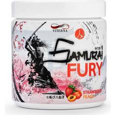 Magnesium Pre-Workouts Viterna Samurai Fury Strawberry Peach 375 g