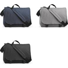 Harmaa Lähettiläslaukut BagBase Two-tone Digital Messenger Bag (Up To 15.6inch Laptop Compartment) (Pack of 2) (One Size) (Anthracite)