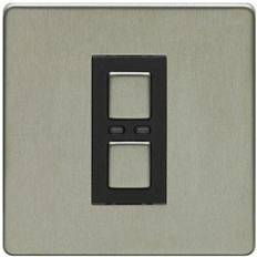 Wall Dimmers on sale LightwaveRF 230V 1 Gang Dimmer Stainless Steel Master Unit JSJSLW400SS