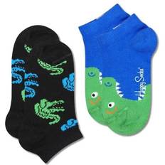 Happy Socks 2-Pack Kids Crocodile Low - White/Blue/Green