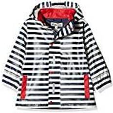 80 - Mädchen Regenjacken Playshoes Regenjacke - Marine/Weiß