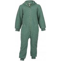 Grau Fleeceoveralls ENGEL Natur Kapuzenoverall Lavagrau - Grau