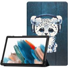 A8 x205 Tech-Protect Smartcase Fodral Galaxy Tab A8 10.5 X200/X205 Sad Cat