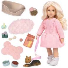 31206 Lori LO31206Z Mini Doll & Dog 6-inch Doll with Yorkie Pup Toys & Accessories – Dafina's Pet Play Set – Playset for Kids – 3 Years