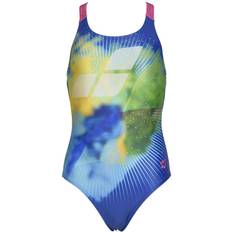 Polyester Badedragter Børnetøj Arena Girl's Swim Pro Back Placement Swimsuit - Royal Blue/Pink