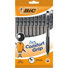 Black Ballpoint Pens Bic Bu3 Retractable Black 10 Pack