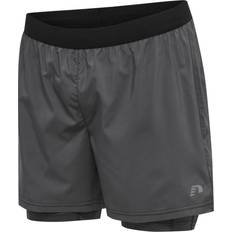 2 in 1 mens shorts Newline Men's 2-In-1 Running Shorts - Forged Iron