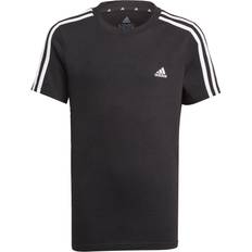 Adidas Black T-shirts adidas Junior Essentials 3-stripes T-shirt - Black/White (GN3995)