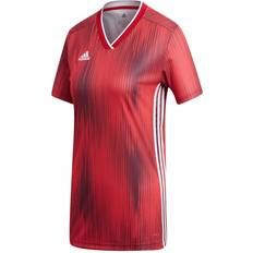 Womens football shirt adidas Women's TIRO 19 JSY W T-Shirt, Power red/White