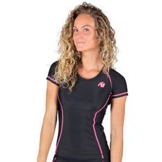 Fitness & Gymträning - Herr - Rosa Kläder Gorilla Wear Carlin Compression Short Sleeve Top, black/black