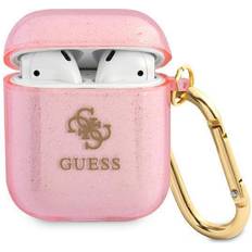 Guess Hörlurar Guess Glitter Collection Skal AirPods Rosa