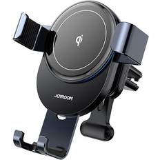 Joyroom Qi wireless 15 W car charger gravity phone holder Grå