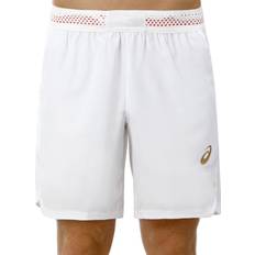 Correr - Naranja Ropa Asics Short Tennis 7In Blanco Brillante Rojo