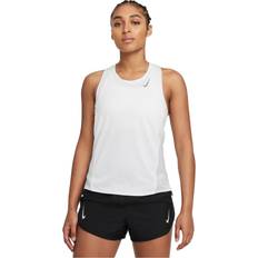 Grøn - Løb Toppe NIKE Dri-FIT Race Løbesinglet - Hvid