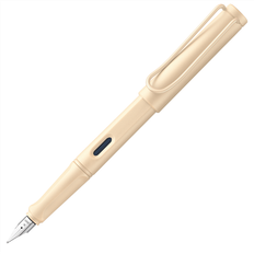 Lamy safari cosy fountain pen 020 special edition modern fountain pen in cream with ergonomic handle and timeless design nib size M special model
