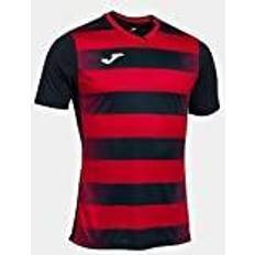 Joma Europa V Short Sleeve T-shirt Men - Black/Red