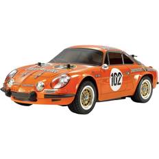 Radiostyrte biler Tamiya Renault Alpine 110 Jaegermeister Orange Brushless 1:10 RC model car Electric Race car Kit