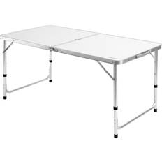 Campingtisch Weiß Aluminium 120x60x70cm klappbar