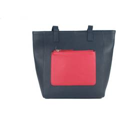 Eastern Counties Leather Eastern Counties Leather Ladies Polly Contrast Pocket Tote Bag (navy/Pink)