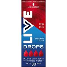 Schwarzkopf Semi-Permanent Hair Dyes Schwarzkopf Live Drops Semi-Permanent Colour Fiery Red 30ml