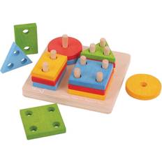 Bigjigs Babyspielzeuge Bigjigs Baby First Four Shape Sorter