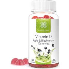 Æble Vitaminer & Mineraler Healthspan Vitamin D3 Apple and Blackcurrant Gummies Red