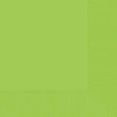 Amscan 5 in. x 5 in. Kiwi Green Beverage Napkins (600-Piece)