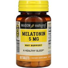 Mason Natural Melatonin, 5 mg, 60 Tablets