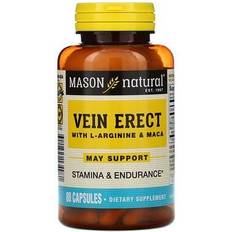 Mason Natural Vein Erect with L-Arginine & Maca 80 Capsules