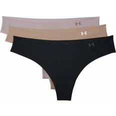 Under Armour Pure Stretch Thong 3-Pack - Beige