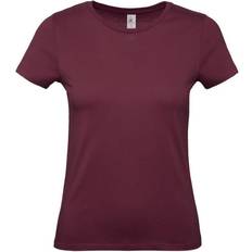 B&C Collection Women's E150 Short-Sleeved T-shirt - Burgundy