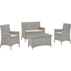 Aluminum Outdoor Lounge Sets modway Bridge Outdoor Lounge Set