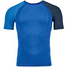 Blau - Skifahren Basisschicht-Oberteile Ortovox 120 Comp Light Short Sleeve - Schwarz