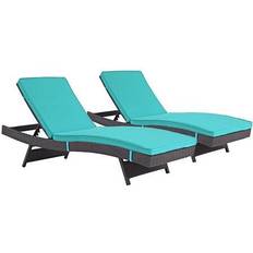 Aluminum Sun Beds modway Convene 2-pack