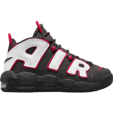 Textile Basketball Shoes Children's Shoes Nike Air More Uptempo GS - Medium Ash/Black/Siren Red/White