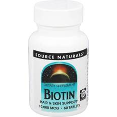 Biotin 10000 mcg Source Naturals Biotin 10000 mcg. 60 Tablets