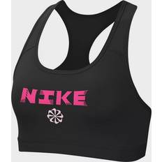 Nike Pink BH'er Nike Swoosh Icon Clach Band Bra - Pink/Black