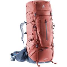 Rosa Wanderrucksäcke Deuter Aircontact X 80 15 SL Backpack Women redwood/ink M 2022 Hiking Backpacks