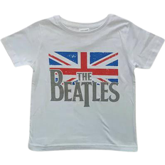 The Beatles Kid's Logo & Vintage Flag T-shirt - White