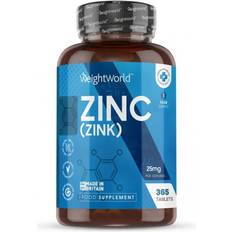 WeightWorld Vitamine & Mineralien WeightWorld Zinc 25mg 365 Stk.