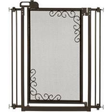 Tall pet gates Richell Tall One Touch Metal Mesh Pet Gate