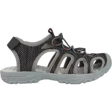 Drawstring Sandals Northside Toddler's Torrance Closed Toe Sport Sandal - Dark Grey/Red