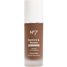 No7 Cosmetics No7 Restore & Renew Serum Foundation 1.0 oz Umber