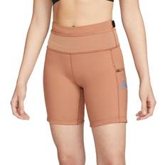 3XL - Dame Shorts Nike Dri-Fit Epic Luxe Short Women - Mineral Clay/Black